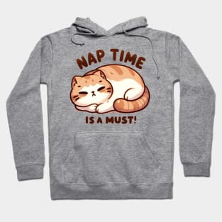 Cat Embracing the Essential Nap Time Hoodie